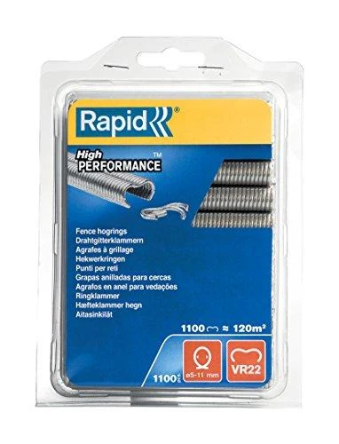 R:Hog Ring VR22/ 1.1M Galv. Blister 5-11mm, Rapid