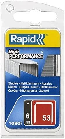 Rapid Kabės Nr53 6mm 1080 vnt plastikinė dėžutė