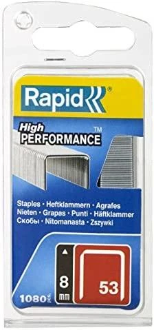 Rapid Kabės Nr53 8mm 1080 vnt plastikinė dėžutė