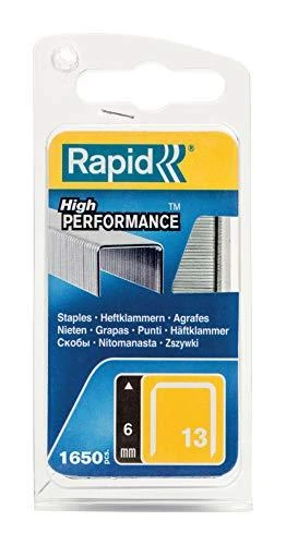 Kabės 13/6 1600vnt.,10,6x0,7mm, geltona, blisteryje, Rapid