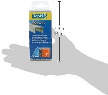 Kabės „Rapid" pl. dėžė. 53/10 5000 vnt.