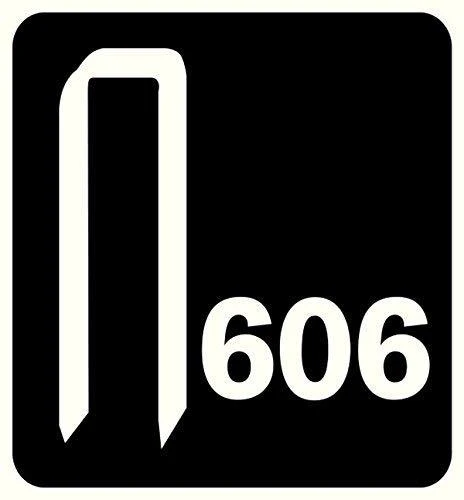 Kabės 606/25 3600vnt.6,0x1,1mm, juodos, plastikinė pak., Rapid