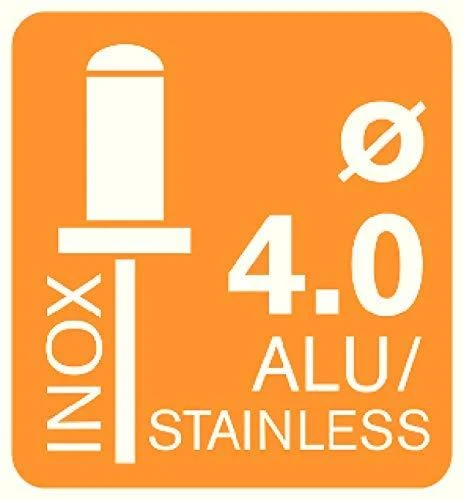 Kniediklis Rapid RP40 MULTI, WEST, aliuminėms bei INOX kniedėms 3,2-4,8mm