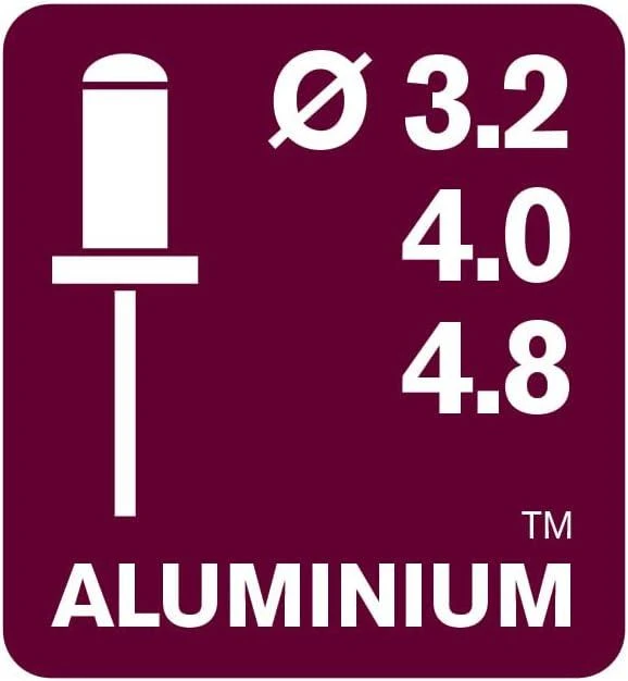 Kniediklis Rapid RP40 MULTI, WEST, aliuminėms bei INOX kniedėms 3,2-4,8mm