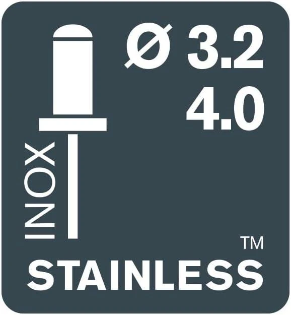 Kniediklis Rapid RP40 MULTI, WEST, aliuminėms bei INOX kniedėms 3,2-4,8mm