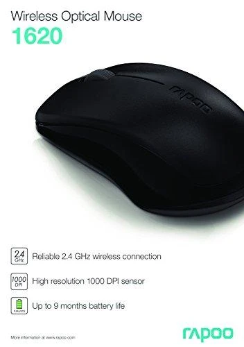 RAPOO Wireless Entry level 3 mygtukai Pelė 1620