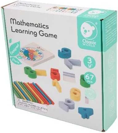 ClassicWorld Klasikinio pasaulio matematinių žaidimų numeriai Montessori 67 EL.