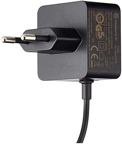 Raspberry Pi oficialus maitinimo šaltinis USB-C 5.1V 3A - Juodas