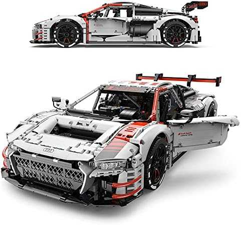 Rastar Techniniai konstruktoriaus blokai 1:8 Audi R8 LMS GT3 balti