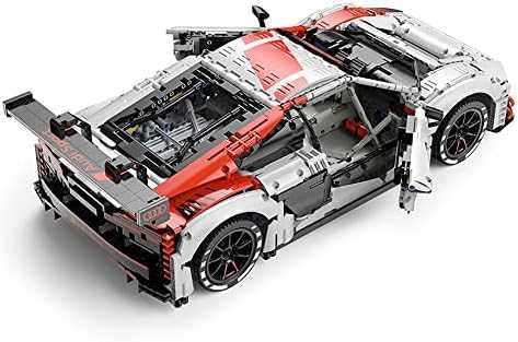 Rastar Techniniai konstruktoriaus blokai 1:8 Audi R8 LMS GT3 balti