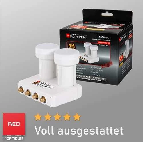 LNB Monoblock Quad Opticum LMQP-04H H+A