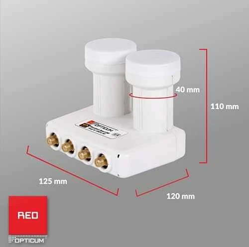 LNB Monoblock Quad Opticum LMQP-04H H+A
