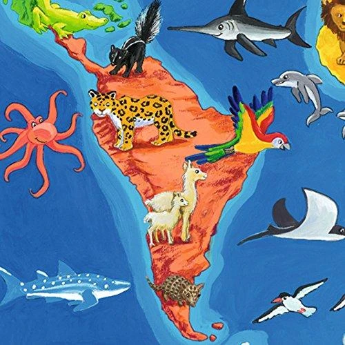 Ravensburger Dėlionė 30 vnt. - Pasaulio žemėlapis su gyvūnais