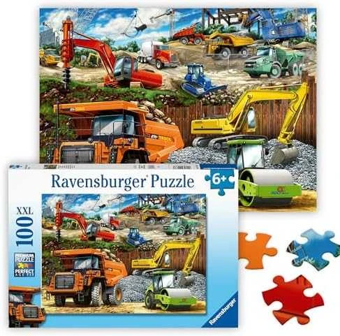 Ravensburger Dėlionė 100 vnt. - Statybinė technika