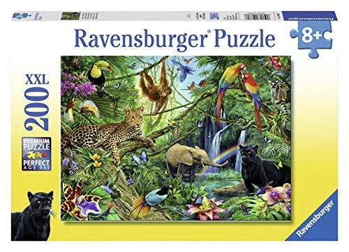 Ravensburger Dėlionė 200 vnt. - Gyvūnai džiunglėse