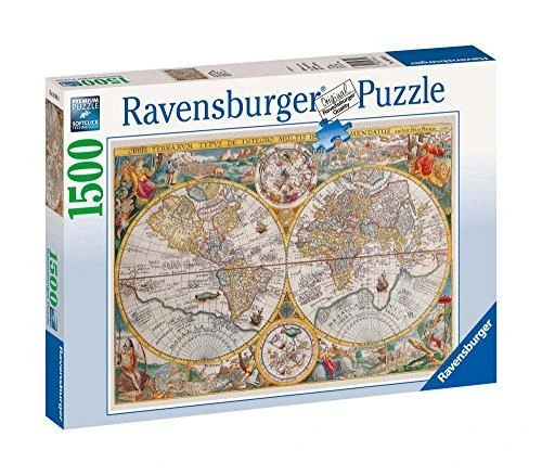 Ravensburger Dėlionė 1500 vnt. - Istorinis pasaulio žemėlapis