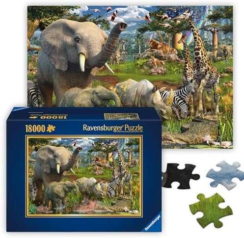 Ravensburger Dėlionė 18000 vnt. - Prie vandens duobės