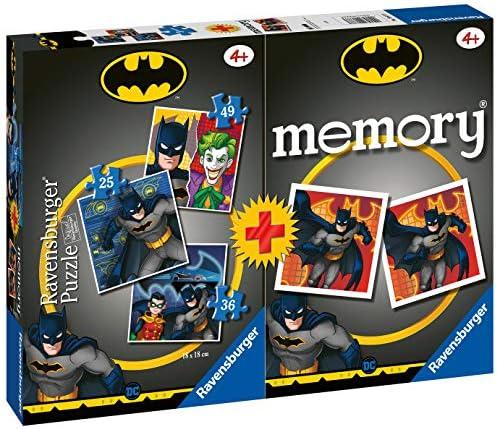Ravensburger 3 dėlionės + memory® „Betmenas“, nuo 4 m.