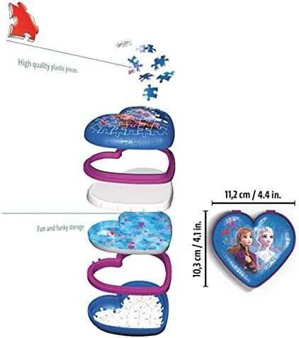 Ravensburger 3D Dėlionė 60 vnt. - Širdelės formos dėžutė Frozen 2