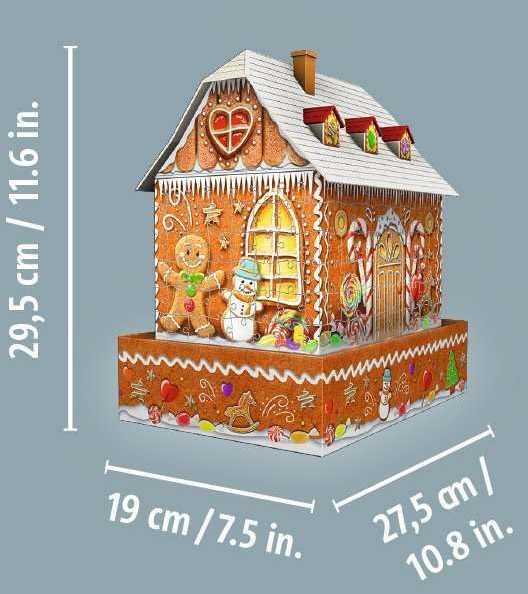 Ravensburger "3D" Dėlionė 215 vnt. - Imbierinių meduolių namelis