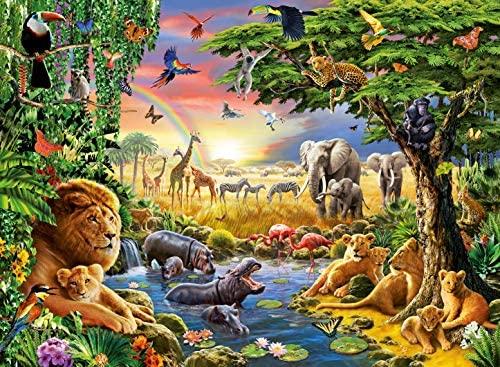 Ravensburger Dėlionė 300 vnt. - Vakaras prie vandens telkinio