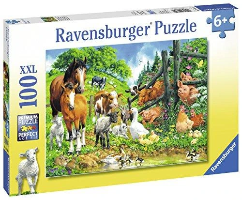 Ravensburger Dėlionė 100 vnt. - Kaimo gyvūnai