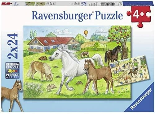 Ravensburger Dėlionė 2x24 vnt. - Arkliai