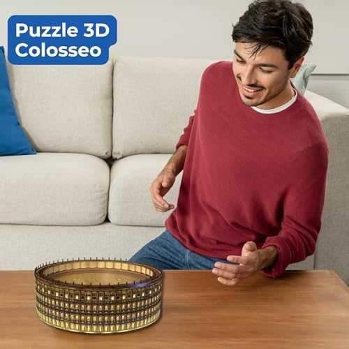 Ravensburger 3D dėlionė „Koliziejus naktį“ su šviesa, 262 det., nuo 8 m.