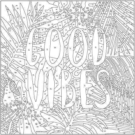 Tapymas pagal skaičius CreArt Good Vibes 28999 Ravensburger 20x20cm