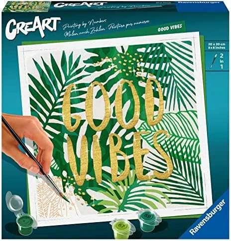 Tapymas pagal skaičius CreArt Good Vibes 28999 Ravensburger 20x20cm