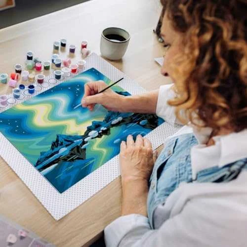 Dėlionė Ravensburger Rankdarbių rinkinys tapybai ant drobės zorza
