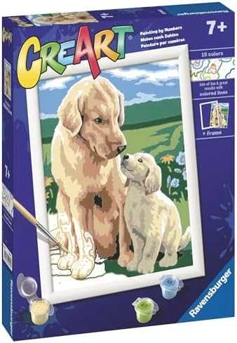 Ravensburger CreArt spalvinimo knygelė vaikams šuniukai