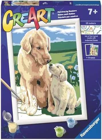 Ravensburger CreArt spalvinimo knygelė vaikams šuniukai