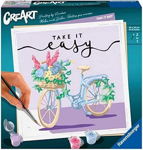 Ravensburger Rankdarbių rinkinys piešimui CreArt Take it easy 20x20cm