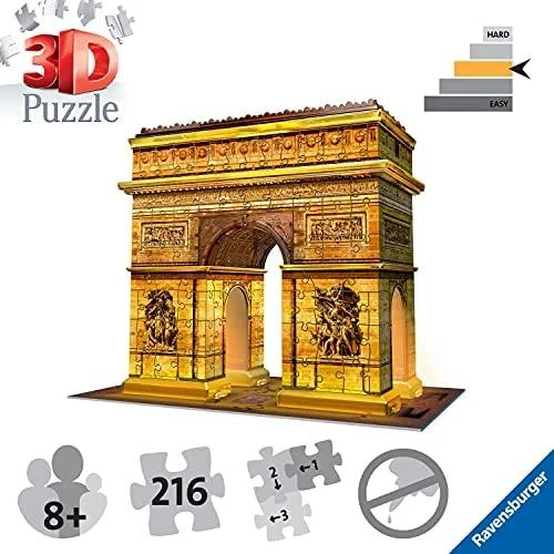 Ravensburger "3D" Dėlionė 216 vnt. - Triumfo arka naktį