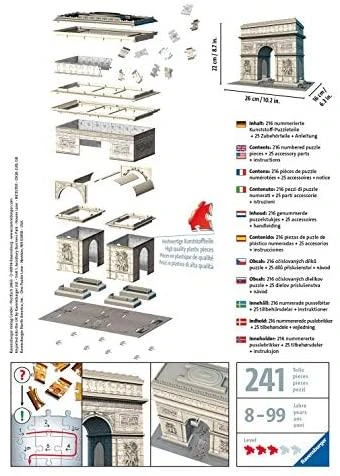 Ravensburger Dėlionė 216 vnt. - Triumfo arka Paryžius
