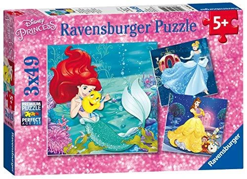 Ravensburger Dėlionė 3x49 vnt. - Disney princesių vakaras