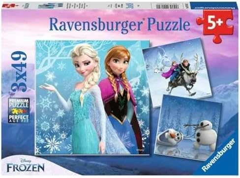 Ravensburger Dėlionė 3x49 vnt. - Frozen: Žiemos nuotykiai