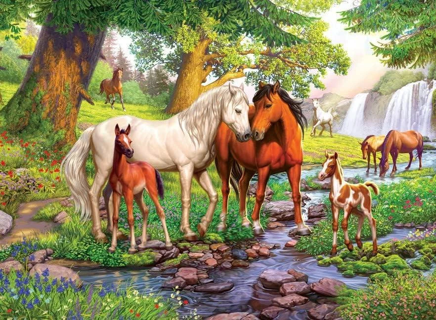 Ravensburger Dėlionė 300 vnt. - Arkliai