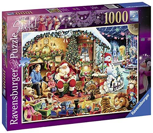 Ravensburger kalėdinė dėlionė Aplankykime Kalėdų Senelį, 1000 detalių