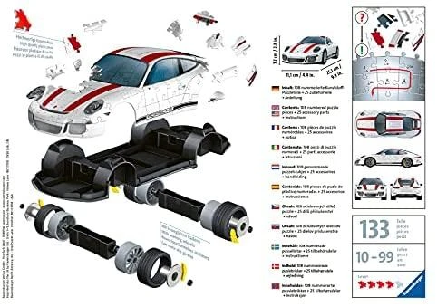 RAVENSBURGER dėlionė Porsche 911R 108vnt, 12528