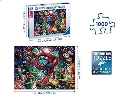 Ravensburger Dėlionė 1000 vnt. - Alisa stebuklų šalyje