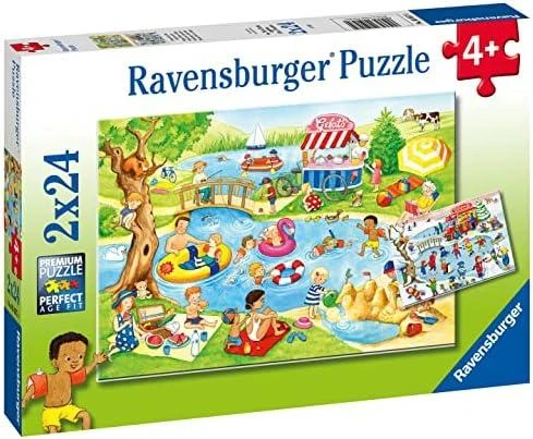Ravensburger Dėlionė 2x24 vnt. - Vaikų atostogos