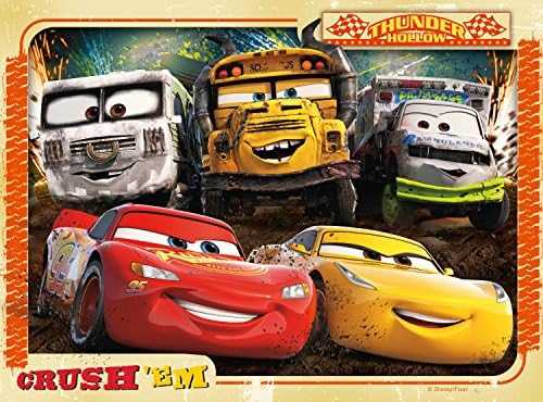Ravensburger 4 dėlionės „Disney Pixar Ratai 3“, 12–24 det., nuo 3 m.