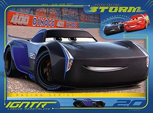 Ravensburger 4 dėlionės „Disney Pixar Ratai 3“, 12–24 det., nuo 3 m.