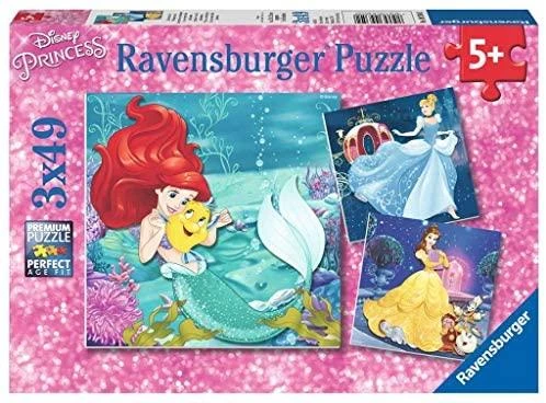 Ravensburger Dėlionė 3x49 vnt. - Disney princesių vakaras