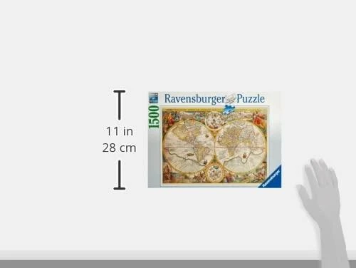 Ravensburger Dėlionė 1500 vnt. - Istorinis pasaulio žemėlapis