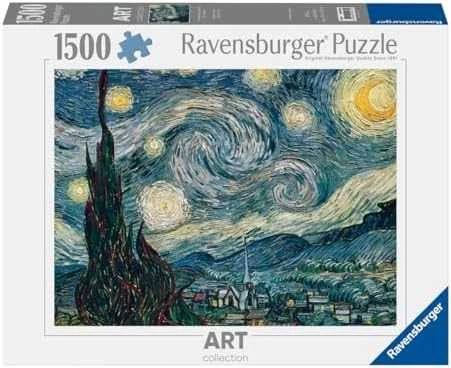 Ravensburger Dėlionė 1500 vnt. - Vincentas van Gogas: Žvaigždėta naktis