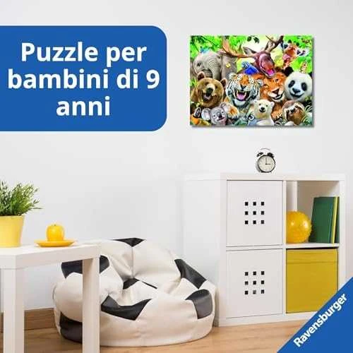 Ravensburger Dėlionė 300 vnt. - Egzotiškų gyvūnų asmenukė