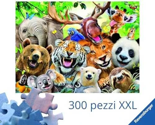 Ravensburger Dėlionė 300 vnt. - Egzotiškų gyvūnų asmenukė